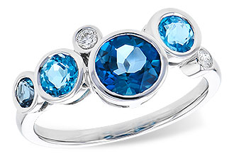 E300-89065: LDS RG 1.40 TW BLUE TOPAZ 1.45 TGW