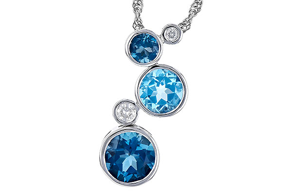 E300-89074: NECK 2.30 BLUE TOPAZ 2.40 TGW