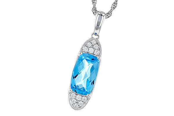 E301-73574: NECK 2.02 BLUE TOPAZ 2.12 TGW