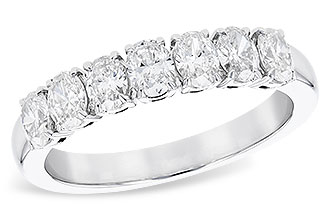E301-74537: LDS DIA WED RG .97 TW (7 OVALS)