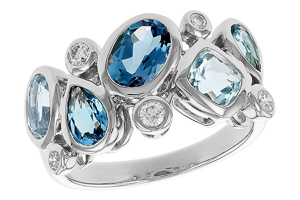 E301-79001: LDS RG 2.57 BLUE TOPAZ TW 2.75 TGW