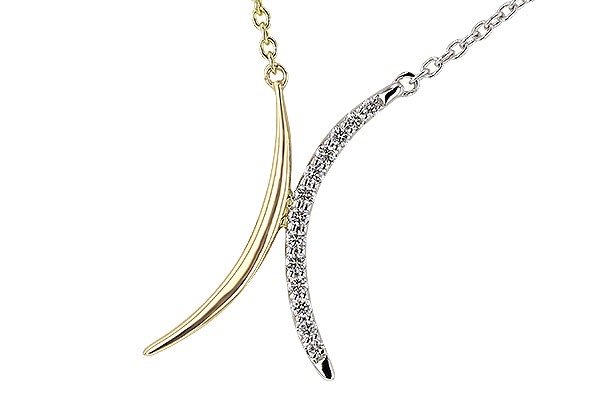 E302-64483: NECKLACE .14 TW (18")