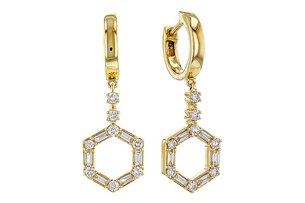 E302-65383: EARRINGS .23 BAG .60 TW