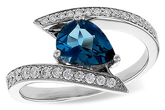 E302-65392: LDS RG 1.04 LONDON BLUE TOPAZ 1.28 TGW (8x6MM)