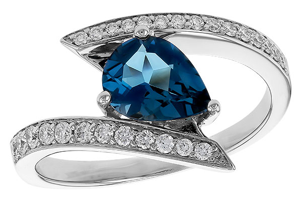 E302-65392: LDS RG 1.04 LONDON BLUE TOPAZ 1.28 TGW (8x6MM)