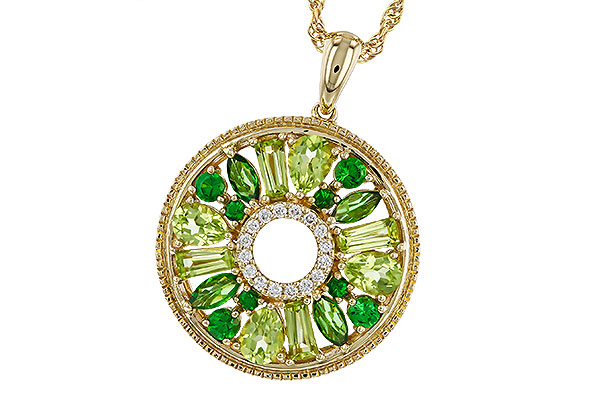 E302-68128: NECKLACE 1.47 SEMI-PREC (PER & GR.GT) 1.52 TGW