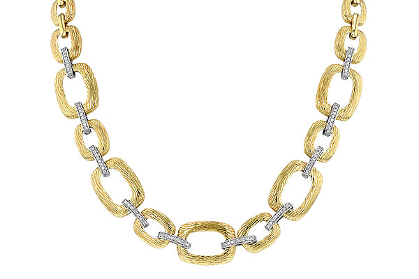 F034-46346: NECKLACE .48 TW (17 INCHES)