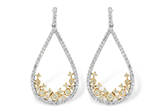 F215-44455: EARR .31 YELLOW DIAS .75 TW
