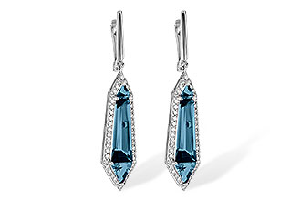 F218-12646: EARR 5.25 LONDON BLUE TOPAZ 5.67 TGW