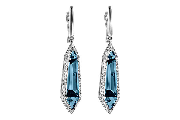 F218-12646: EARR 5.25 LONDON BLUE TOPAZ 5.67 TGW