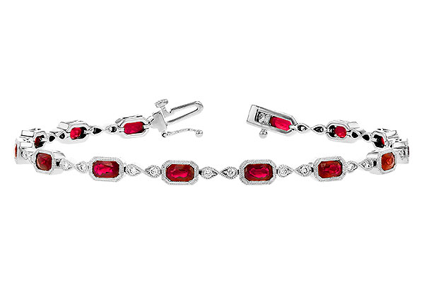 F300-85437: BRACELET 4.50 RUBY 4.82 TGW