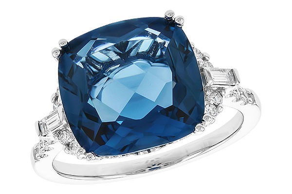 F301-77255: LDS RG 9.00 LONDON BLUE TOPAZ 9.25 TGW (12MM LBT)