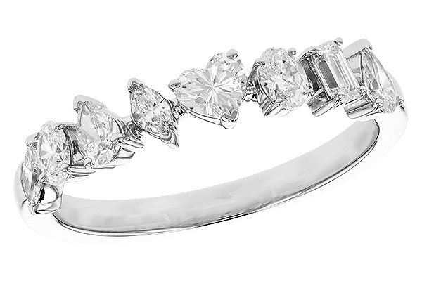 F301-78146: LDS DIA WED RG .69 TW FANCY CUT DIAS