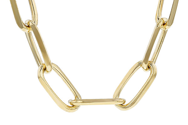 F301-79074: PAPERCLIP XL (18IN, 5.2MM, 14KT, LOBSTER CLASP)