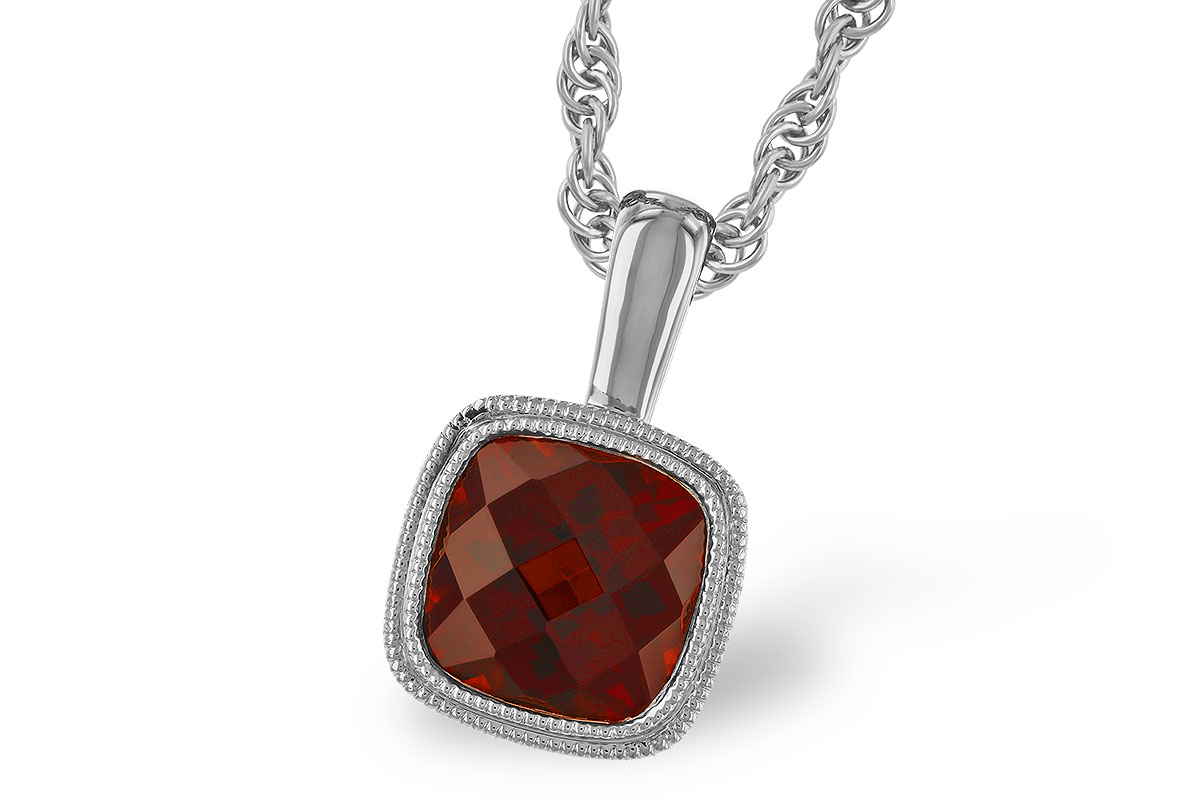 F301-79083: NECKLACE 1.22 CT GARNET