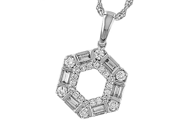 F302-65383: NECKLACE .14 TW BAG .50 TW