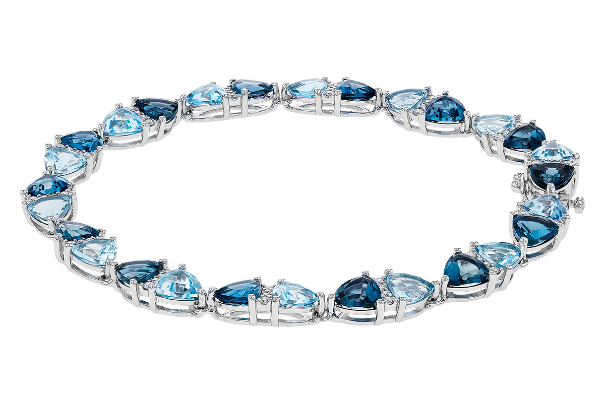 F302-66328: BRACELET 12.20 BLUE TOPAZ 12.50 TGW (7")