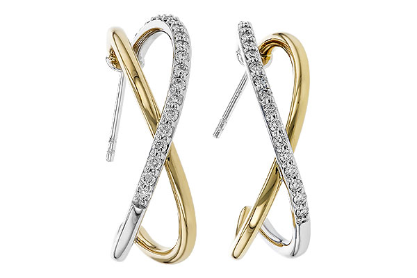 F302-66346: EARRINGS .50 TW