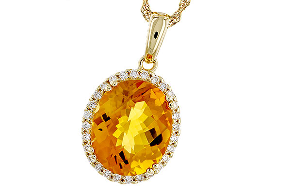 F302-67237: NECKLACE 3.85 CITRINE 4.07 TGW (12x10MM OV)