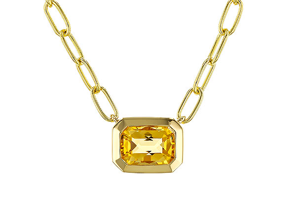 F302-69974: NECKLACE .86 CITRINE (18")