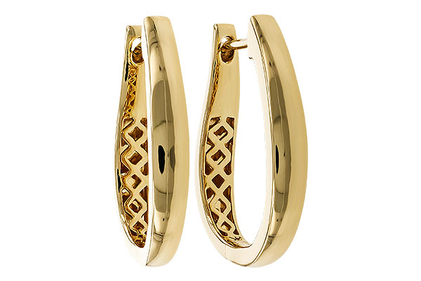 F302-69983: GOLD EARRINGS (22MM)