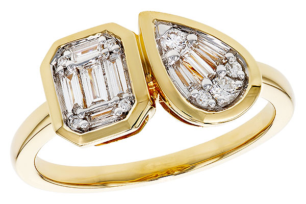 F302-71792: LDS DIA RG .17 TW BAGUETTE .25 TW