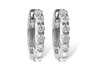 G029-03555: EARRINGS 1.00 CT TW