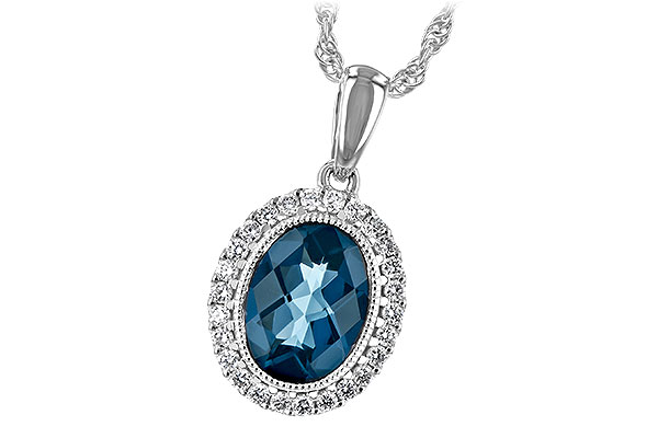 G217-19919: NECK 1.28 LONDON BLUE TOPAZ 1.41 TGW