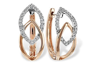 G217-26346: EARRING .25 TW (ROSE & WG)