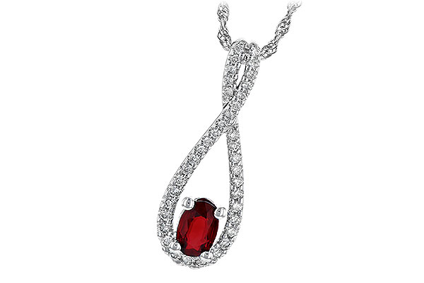 G218-11755: NECK .50 RUBY .74 TGW