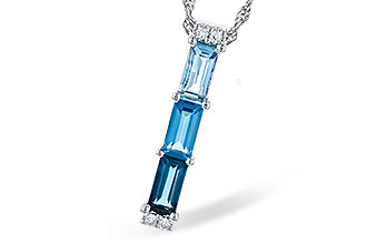 G300-85410: NECK 1.26 BLUE TOPAZ 1.30 TGW