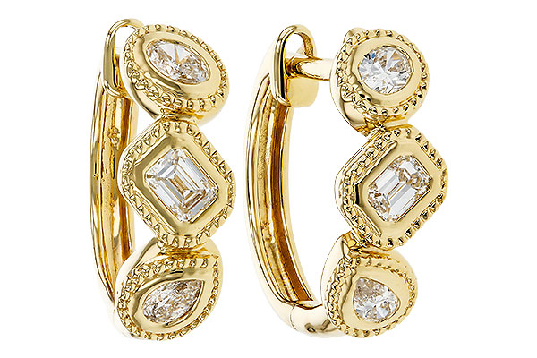 G302-71801: EARRINGS .42 TW FANCY CUT DIAS