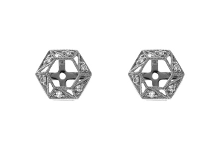 H028-18101: EARRING JACKETS .08 TW (FOR 0.50-1.00 CT TW STUDS)