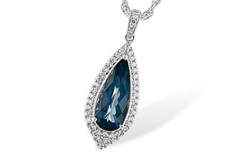 H217-21737: NECK 2.40 LONDON BLUE TOPAZ 2.65 TGW