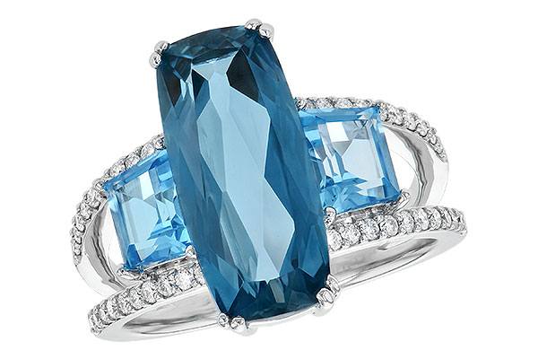 H218-15401: LDS RG 6.40 TW BLUE TOPAZ 6.67 TGW