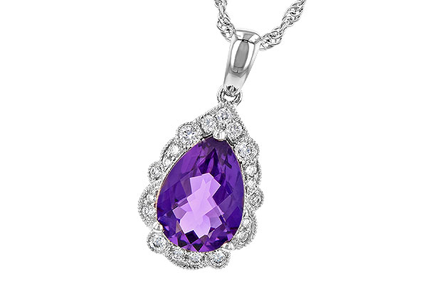 H218-17201: NECKLACE 1.53 AMETHYST 1.68 TGW (10x7 PS)