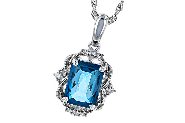 H300-85392: NECK 1.68 LONDON BLUE TOPAZ 1.73 TGW (8x6MM LBT)