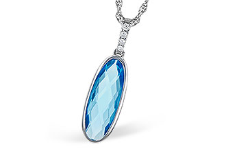 H300-85419: NECK 1.90 BLUE TOPAZ 1.93 TGW