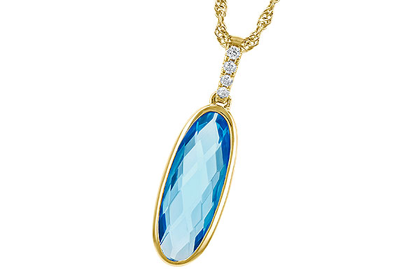 H300-85419: NECK 1.90 BLUE TOPAZ 1.93 TGW