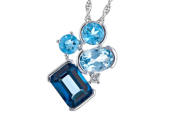 H300-89046: NECK 3.08 BLUE TOPAZ TW 3.11 TGW