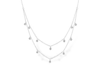 H301-74528: NECKLACE .22 TW (18 INCHES)