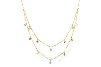 H301-74528: NECKLACE .22 TW (18 INCHES)