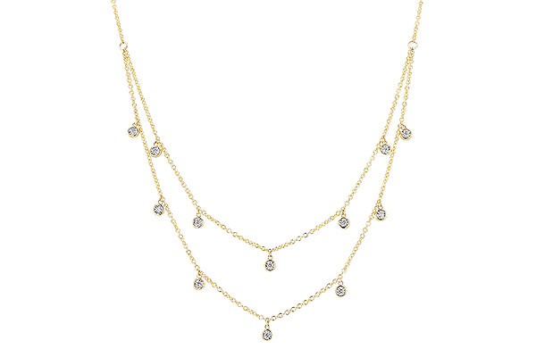H301-74528: NECKLACE .22 TW (18 INCHES)