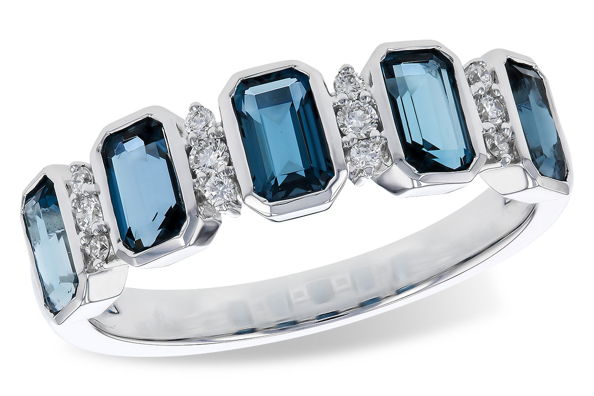 H302-67210: LDS RG 1.46 TW LONDON BLUE TOPAZ 1.58 TGW