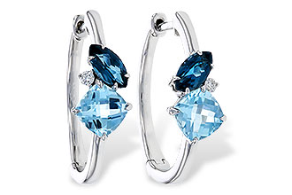H302-68092: EARRINGS 1.82 TW BLUE TOPAZ 1.86 TGW