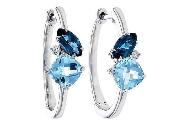 H302-68092: EARRINGS 1.82 TW BLUE TOPAZ 1.86 TGW