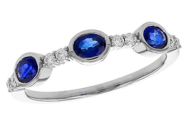 H302-72637: LDS WED RG .72 TW SAPP .84 TGW