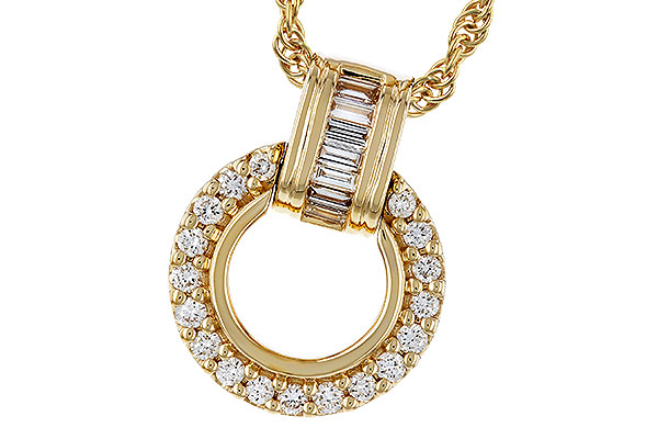 H302-72719: NECKLACE .12 BAG .33 TW