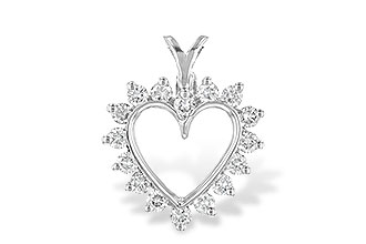 K034-49082: HEART PENDANT .45 TW