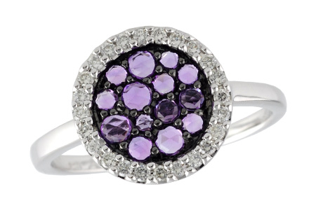 K215-40873: LDS RG .31 ROSE CUT AMY .48 TGW